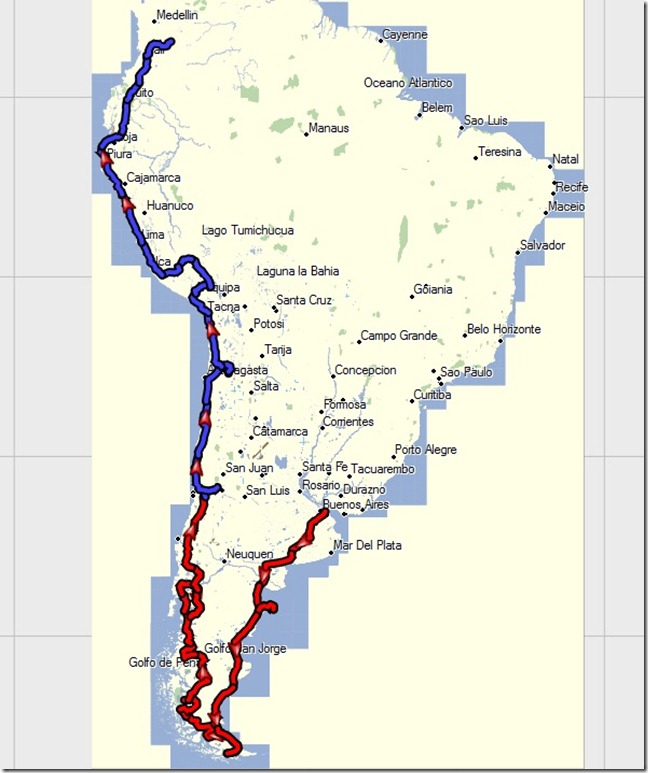 South America tracks